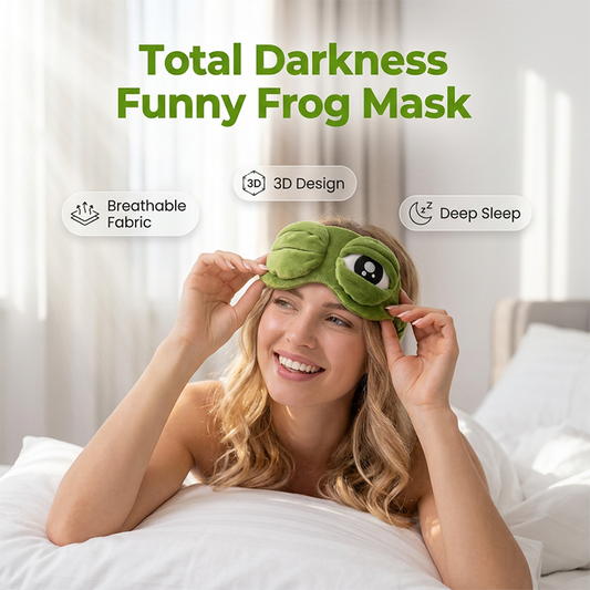 Funny 3D Frog Sleep Eye Mask🐸🤣