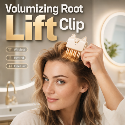 ✨48K+ Sold 💇 Wireless Heated Volumizing Root Lift Clip, Portable Travel Hair Styling Tool for Flat Fine Hair