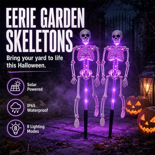 💀 Solar Skeleton Ground Stake Light for Spooky Outdoor Décor