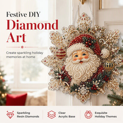 🎅Early Christmas Gift 50% OFF🎄Christmas Diamond Art Hanging Kit