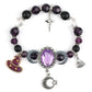 🔮Gothic Purple Rhinestone Halloween Bracelet