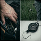 Retractable Anti-Theft Steel Cable Keychain with Bottle Opener