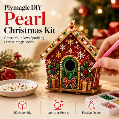 🎄  HOT SALE 50% OFF🎅 3D Pearl Art Christmas Kit — Sparkling DIY Holiday Decor