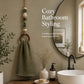 🪵 Decorative Beaded Towel Hanger with Wooden Ring – Boho, Handcrafted, Multi-scene ✨