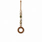 🪵 Decorative Beaded Towel Hanger with Wooden Ring – Boho, Handcrafted, Multi-scene ✨