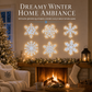 ❄️ Christmas Gift Idea – Glowing Snowflake Wall Stickers | Magical LED Winter Night Decor 🎁