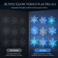 ❄️ Christmas Gift Idea – Glowing Snowflake Wall Stickers | Magical LED Winter Night Decor 🎁