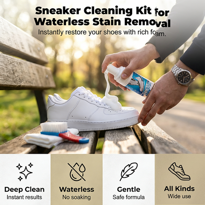3PCS Water-Free Foam Sneaker Cleaner Kit