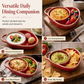 🍲 Retro Ceramic Divided Baking Dish – Vintage Style, Dual Compartments & Elegant Dining for Every Occasion ❤️