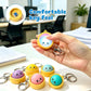 🔥 A charming anti-stress toy keychain in the shape of a dumpling – illuminated (reacts to touch)