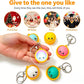 🔥 A charming anti-stress toy keychain in the shape of a dumpling – illuminated (reacts to touch)