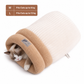 Thickened Warm Enclosed Cat Bed Sleeping Bag Soft Plush Pet Cave Bed Mat for Autumn and Winter