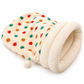 Thickened Warm Enclosed Cat Bed Sleeping Bag Soft Plush Pet Cave Bed Mat for Autumn and Winter