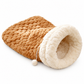 Thickened Warm Enclosed Cat Bed Sleeping Bag Soft Plush Pet Cave Bed Mat for Autumn and Winter
